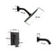 thumbnail image 3 of Accesorios De Baño Rubinett Con Regadera De 20 cm Negro Mate, 3 of 6