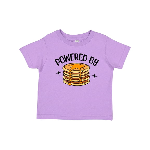 Inktastic Powered by Pancakes Boys or Girls Toddler T-Shirt