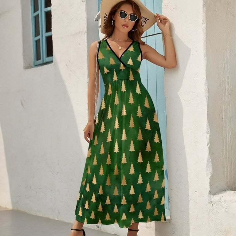 fitted lace wedding dress Ginette Maxi Dress Forest Green main image 1
