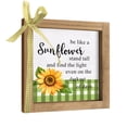 thumbnail image 7 of Wooden Sunflower Decor, Summer Sunflower Sign, Positive Decorative Signage Indoor Table Wall Office Desk Mantel Rustic Farmhouse Decorations for Home, 7 of 7