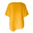 thumbnail image 4 of Chemises de Mode pour Femme Vintage Col Rond Imprimé Blouse Manches Courtes T-Shirt Hauts d'Été, 4 of 4