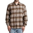 thumbnail image 3 of Men‘s Casual Cotton Plaid Shirts Long Sleeve Button-Down Flannel Overshirt Jacket, 3 of 6