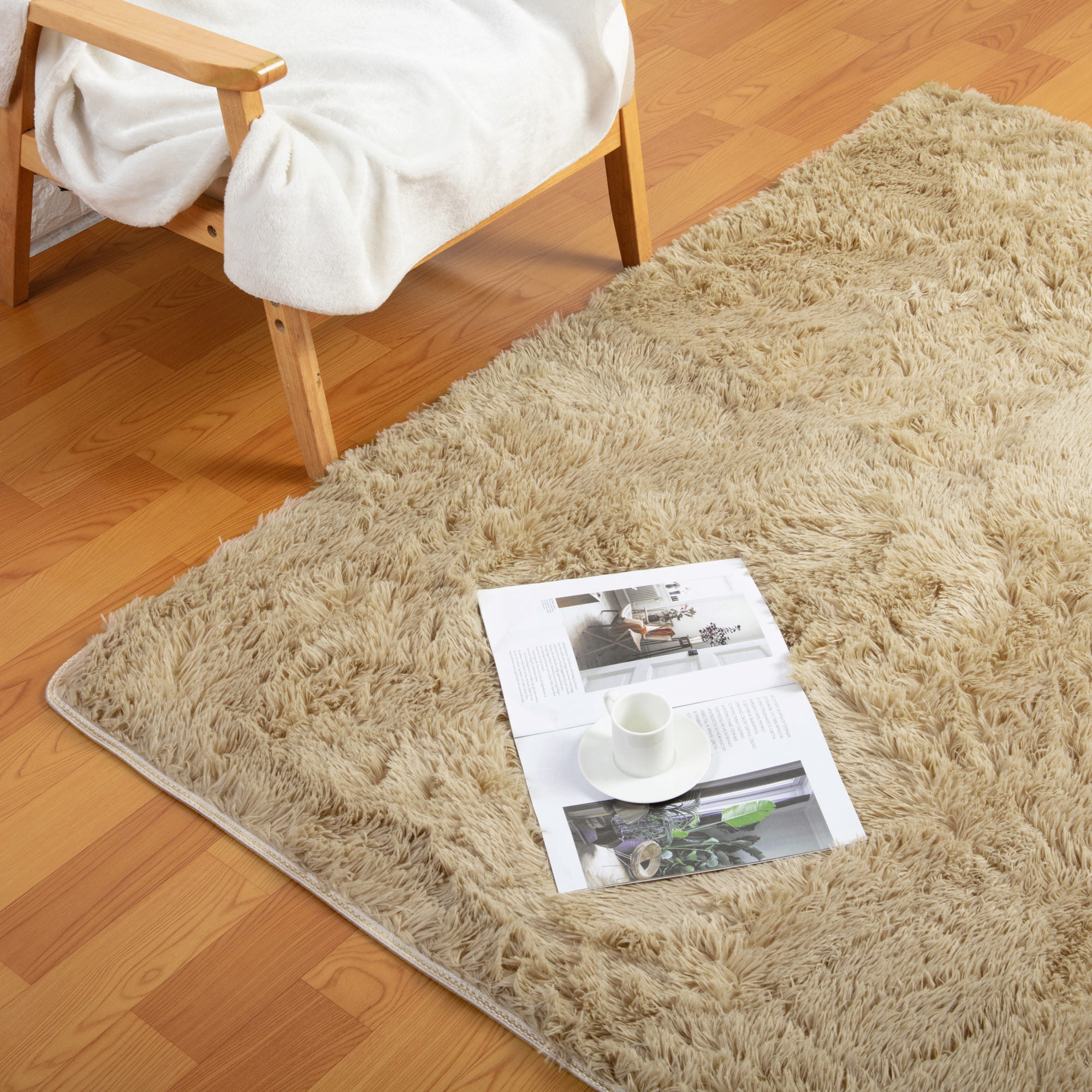 Area Rugs Fluffy Living Room Carpets, Rugs Suitable For Laminate Flooring