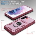 thumbnail image 5 of Allytech Designed for Galaxy S22 Plus/S22+ 5G Case with Ring Holder Support Car Mount, Hard PC Back and Soft TPU Bumper Hybrid Protective Stand Case for Samsung S22 Plus 6.6" 2022, Pink + Dark Red, 5 of 9