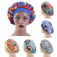thumbnail image 2 of Women Sleep Bonnet Cap African Floral Boho Print Sleep Caps Hair Care Shower Cap Bath Hats, Extra Large Bonnet, 2 of 8