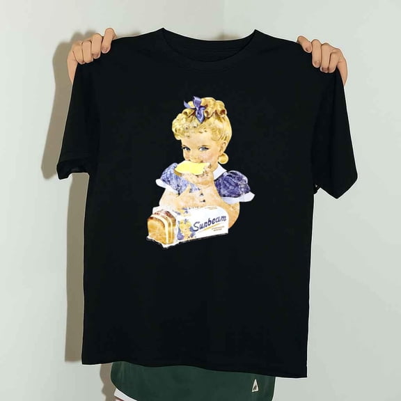 Fun 50s Retro Sunbeam Bread Girl Vintage Style Unisex T-Shirt up to 5XL