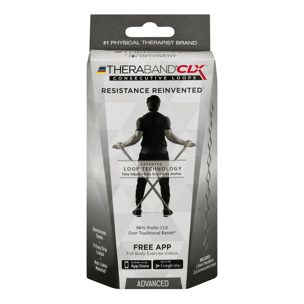 TheraBand NonLatex CLX Consecutive Loops, Individual 5 Foot PreCut, 9