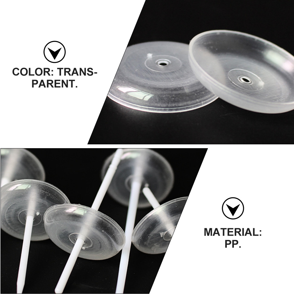 Cake candle tray 50pcs Cake Candle Holders Cake Candle Trays Cake Candle Plates (Transparent