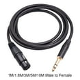 thumbnail image 4 of AFQH Female XLR to TRS Stereo 6.35mm 1/4 Inch Noise Balanced Mic Patch Cable, 4 of 4