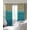 Brown Blue, variant on Sage Green Ombre Blackout Curtains for Bedroom/Living Room, Thermal Insulated Kitchen Curtains, Modern Abstract Art Texture Grommet Darkening Window Treatment Drapes 52"x72"x2