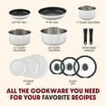 thumbnail image 2 of T-fal Ingenio Expertise, Nonstick Cookware Set, 13 Piece, Induction Oven Safe 500F, RV, Detachable Handle, Black, 2 of 8