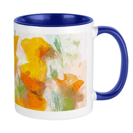 

CafePress - Sunrise Poppies Mugs - Ceramic Coffee Tea Novelty Mug Cup 11 oz