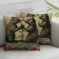 thumbnail image 3 of nygtbtfer Set of 2Throw Pillo Dancing with Bunnies Home Decor Pillowcase Square Cushion Covers for Sofa Bed Couch Car White, 3 of 7