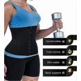 thumbnail image 3 of Womens Underbust Corset Waist Trainer Steel Boned Sport Workout Body Shaper Cincher Back Support, 3 of 4