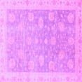 thumbnail image 1 of Ahgly Company Indoor Square Oriental Purple Modern Area Rugs, 6' Square, 1 of 4