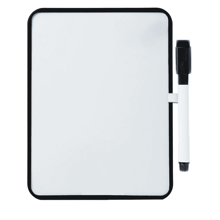 Basics Small Dry Erase Whiteboard, Magnetic White Board with Marker  and Magnets - 8.5 x 11, Plastic/Aluminum Frame - Yahoo Shopping