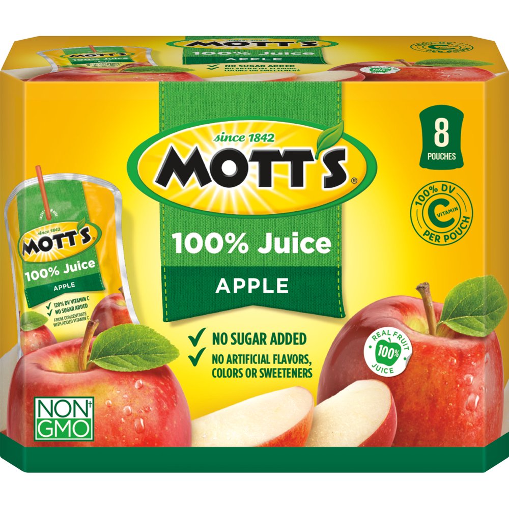 Mott's 100 Original Apple Juice, 6.75 Fl. Oz., 8 Count