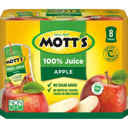 Mott's 100% Original Apple Juice, 6.75 Fl. Oz., 8 (Best Juicy J Lines)