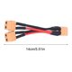 thumbnail image 2 of Conector de batería en paralelo XT60 de 2 tipos, 2 machos a 1 hembra, adaptador de arnés divisor en Y de doble extensión, cable adaptador de 14 AWG para Lipo RC [1 macho y 2 hembras], 2 of 8