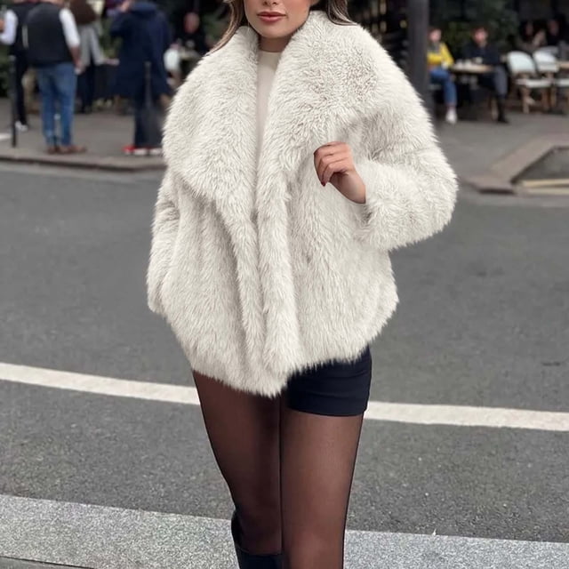 Chaquetas y abrigos casuales sin capucha de manga larga para mujer, blusa lisa de manga larga, abrigo, chaqueta, abrigo de poliéster