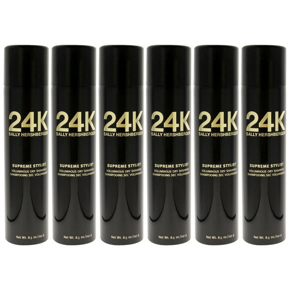 Champú seco voluminoso Supreme Stylist 24K de Sally Hershberger para unisex - Champú seco de 8,5 oz - Paquete de 6