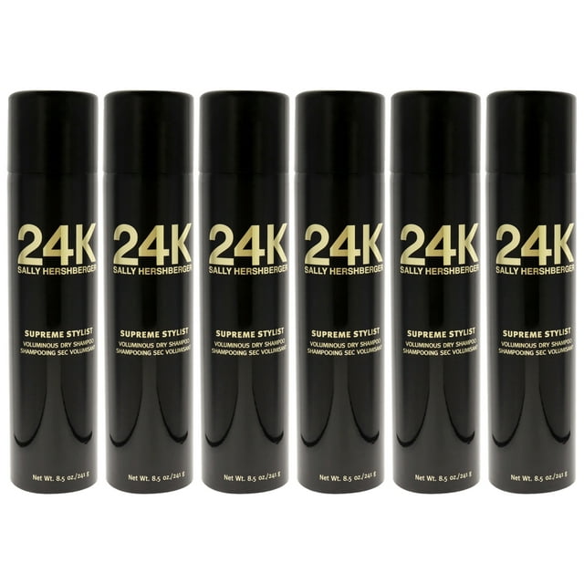 Champú seco voluminoso Supreme Stylist 24K de Sally Hershberger para unisex - Champú seco de 8,5 oz - Paquete de 6
