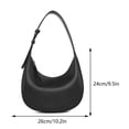 thumbnail image 2 of Bolso Hombro PU para Mujer Bolso para Axila Bolso Cruzado Con (Negro), 2 of 3