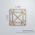thumbnail image 2 of Ekena Millwork 7 3/8"W x 7 3/8"H x 1/4"T Extra Small Buxton Decorative Fretwork Wood Wall Panels, Birch, 2 of 15
