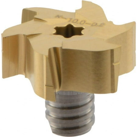 

Iscar MM GRIT Grade IC528 Carbide Groove Milling Tip Insert TiCN/TiN Finish 6 Flutes 27.7mm Cutting Diam 0.008 Cnr Rad