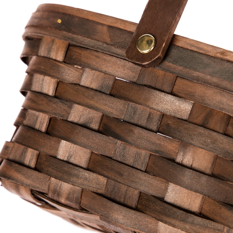 Wooden Basket with Handle – Harvest Array