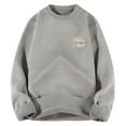 thumbnail image 1 of Pisexur Sweaters Men Soft and Comfortable Fall Sweaters Man Fashiom Solid Color Intensification Warm Round Neck Shirt Sweater Blouse Gray,2XL, 1 of 8