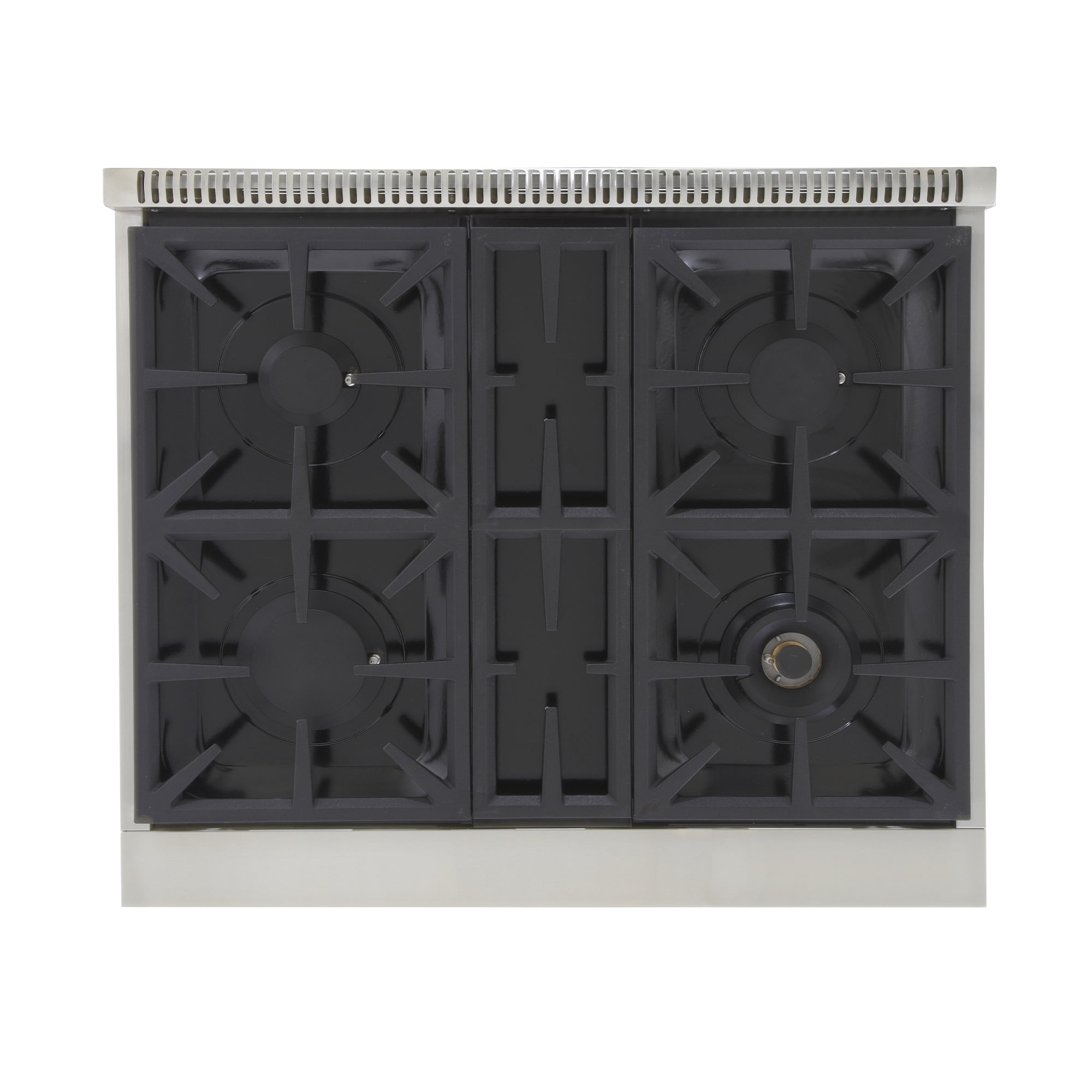 30 in. Propane Gas Range Top in Stainless Steel with Tuxedo Black Knobs