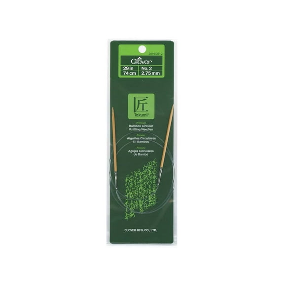 Clover Bamboo Circular Knitting Needle 29" 2