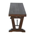 thumbnail image 3 of Flint Dining Bench with Turnbuckles- 70 Inch Dark Brown Mahogany Wood, 3 of 6