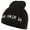 Black, variant on Bad Hair Day Embroidered Knitted Short Beanie - Black OSFM
