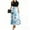 24# Royal Blue, variant on UoCefik Tennis Dresses For Women Summer Floral Short Sleeve Dresses Tie Belted Flowy Patchwork Teacher Elegant Maxi Dress White M