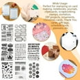 thumbnail image 5 of 9 Sheets 9 Styles PVC Plastic Stamps for DIY Scrapbooking Photo Album Decorative Cards Making Stamp Sheets Mixed Shapes 160x110x3mm 1 sheet/style, 5 of 5