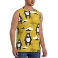 thumbnail image 2 of Kdxio Cartoon Bear Yellow for Men's Muscle T-shirt,Sleeveless for Workout Running Athletic Gym Lounge Casual, 2 of 7