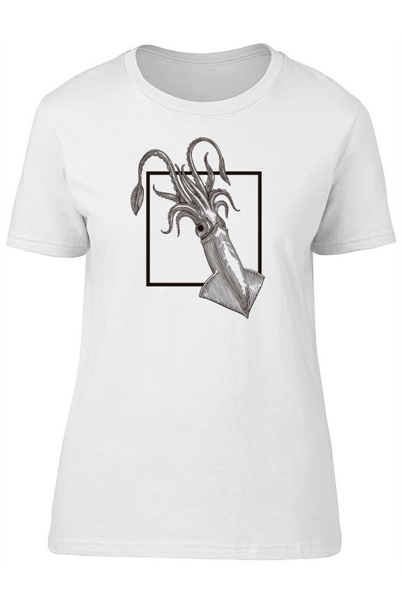 Squid On A Square T-Shirt Men -Image by Shutterstock, Male Large