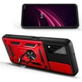 thumbnail image 6 of Nagebee Phone Case Compatible for T-Mobile REVVL V+ Plus 5G with Tempered Glass Screen Protector, Full-Body Camera Cover Protective [Military-Grade] Magnetic Car Mount Ring Holder Case (Red), 6 of 7