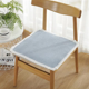 thumbnail image 3 of Cojín de silla de lino y algodón fresco de estilo nórdico para silla de oficina para estudiantes, silla de computadora, comedor, almohadilla suave y cómoda para sentarse, 3 of 5