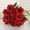 Red, variant on 12pcs Artificial Water Drop Dewdrop Rose Flowers - Lifelike Silk Floral Arrangements for Home Decor