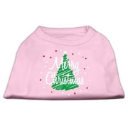 Christmas Screenprinted Dog Shirt, "Scribble Merry Christmas"