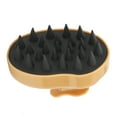 thumbnail image 2 of Scalp Massager Brush, Portable Exquisite Workmanship Small Size Hair Scrubber  For Home For Traveling Pink,Black,Light Brown,Purple, 2 of 8