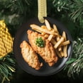 thumbnail image 3 of Fish and French Fries Chips Beer Battered Comfort Food Lovers Foodie Novelty Holiday Christmas Ornament Xmas Tree Gift (Flat Design Printed on Ceramic, NOT 3D), 3 of 3