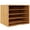 Natural, variant on Bamboo 5 Tier Desktop Organizer, Paper Organizer Mail Sorter, File Holder Letter Document Storage with Adjustable Shelves for School Home Office, Natural