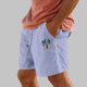 thumbnail image 2 of Pantalones Cortos para Hombre Cintura Elástica con Bolsillos Color Sólido Casual Cordón Suelto Pantalones Cortos de Ejercicio, 2 of 4