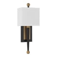 thumbnail image 3 of ARD-832-MK-VG Crystorama Lighting Ardson - 1 Light Wall Sconce-17.75 Inch Tall and 7 Inch Wide-Matte Black/Vibrant Gold Finish, 3 of 7