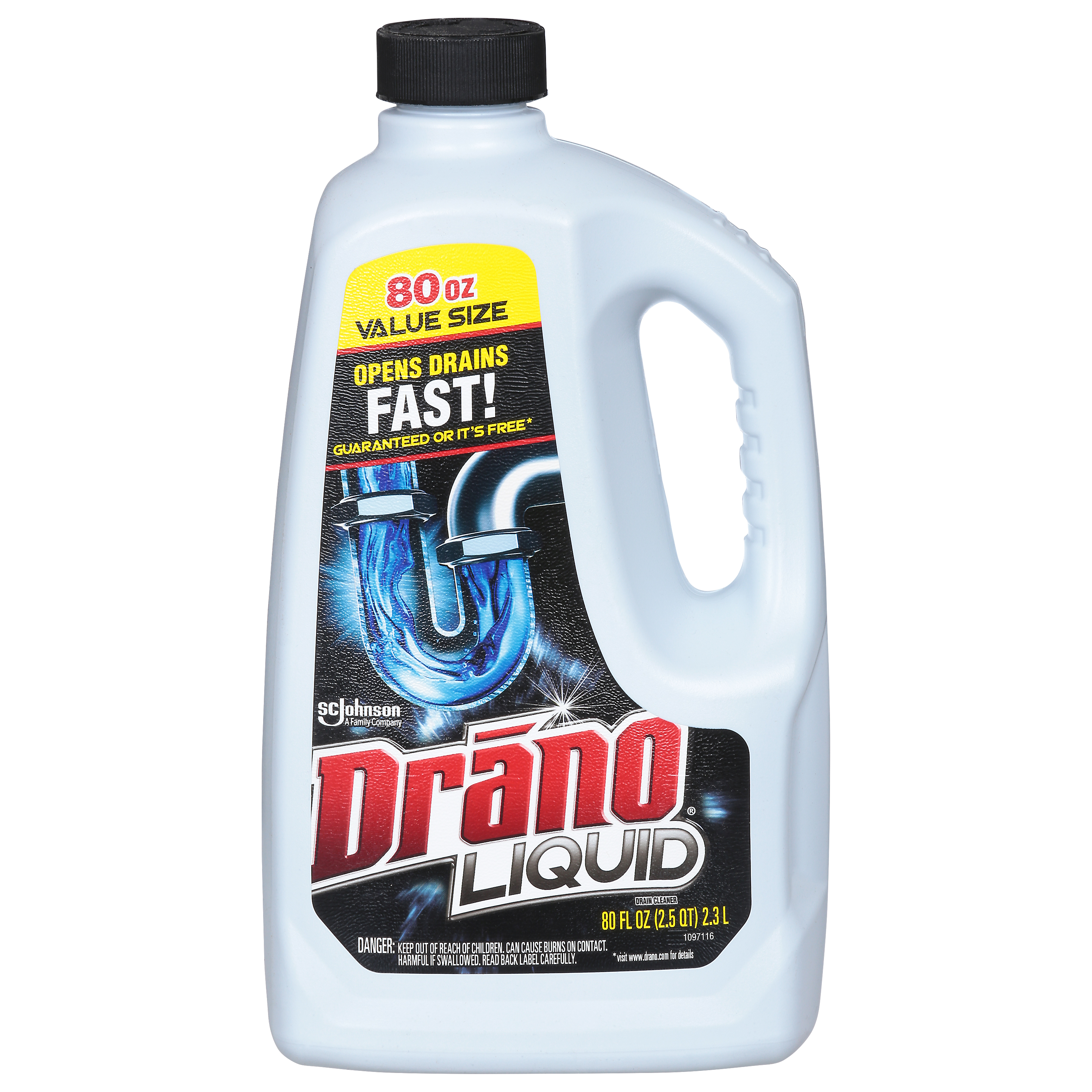 Drano Liquid Drain Cleaner, 80 oz