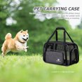 thumbnail image 2 of Bolsa de viaje de malla plegable al aire libre pequeña mascota gato perro portador bolso (gris L) Likrtyny Para estrenar, 2 of 9